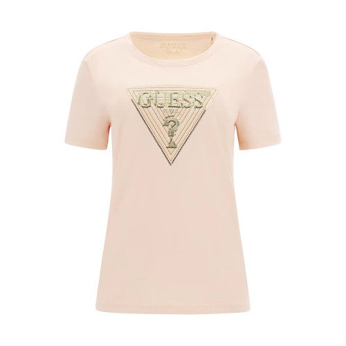 Guess Γυναικεία κοντομάνικη μπλούζα Multicolor Triangle T-Shirt